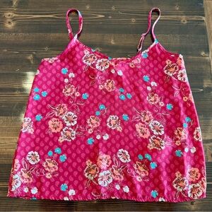 Vintage Hollister Pink Floral Tank Top Size S